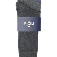 Medium Anthracite 2-Pack Plain Socks