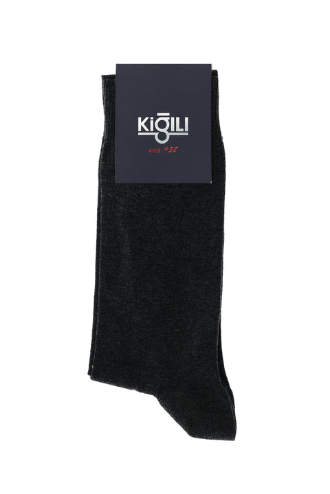 Dark Anthracite Single Plain Sock