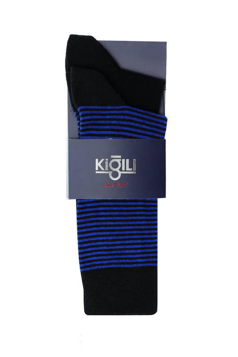 Light Black 2-Pack Cotton Patterned Sock Set