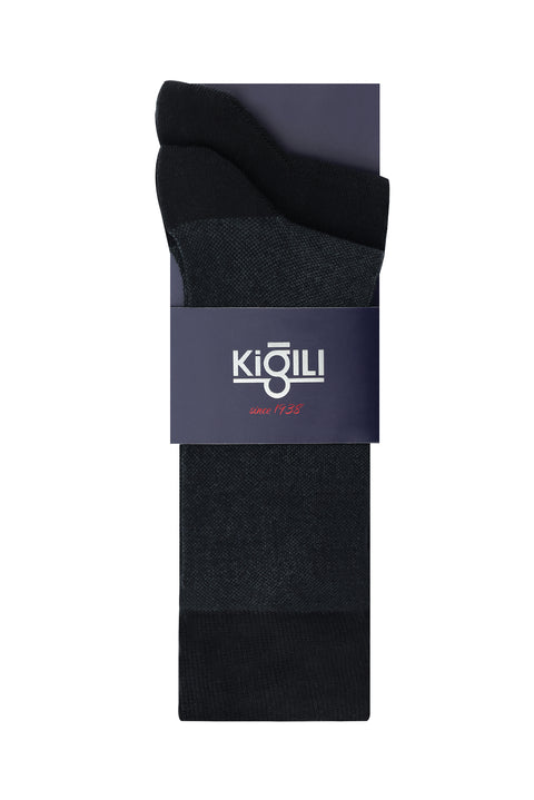 Siyah 2'li Desenli Çorap Seti