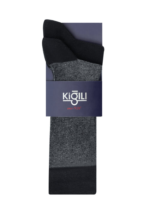 Black 2-Pack Patterned Socks