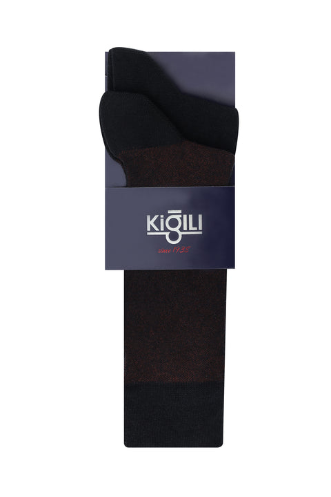 Dark Black 2-Pack Patterned Socks