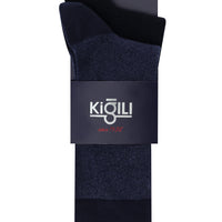 Medium Navy Blue 2-Pack Patterned Socks