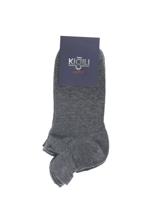 Medium Smoke Melange 2-Pack Sports Socks