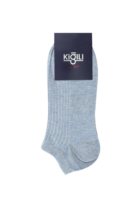 Dark Blue Melange 2-Pack Sports Socks