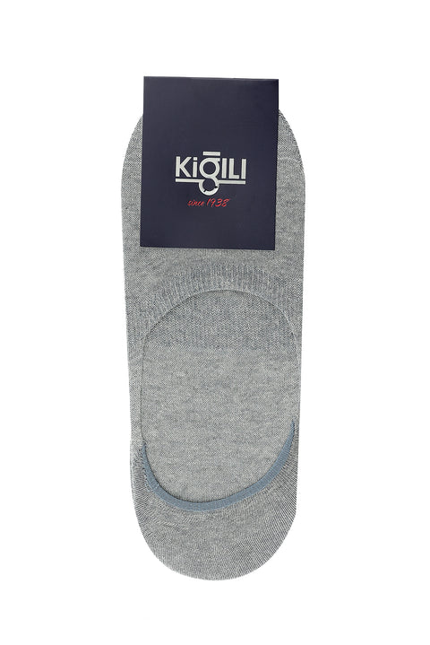 Medium Grey Melange 2-Pack Cotton Loafer Socks