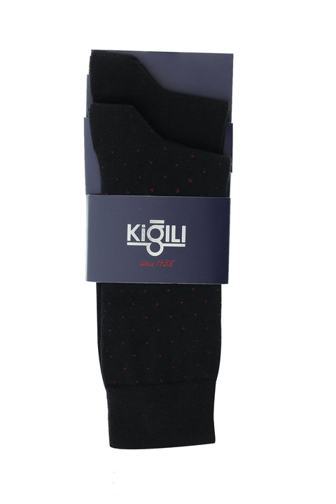 Black 2-Pack Patterned Socks