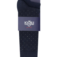 Medium Navy Blue 2-Pack Patterned Socks