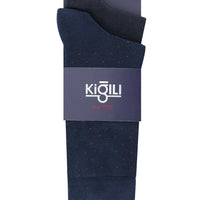 Medium Navy Blue 2-Pack Patterned Socks
