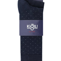 Dark Navy Blue 2-Pack Patterned Socks