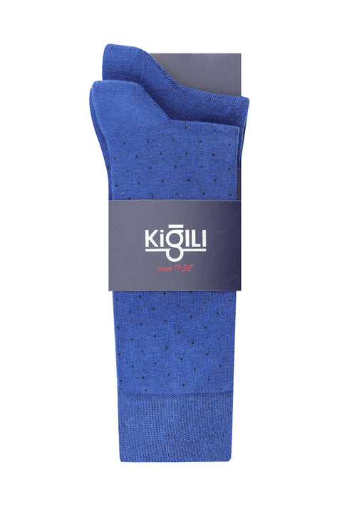 Indigo 2-Pack Cotton Patterned Sock Set