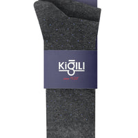 Medium Anthracite 2-Pack Patterned Socks