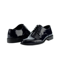 Medium Navy Classic Patent Leather Shoes