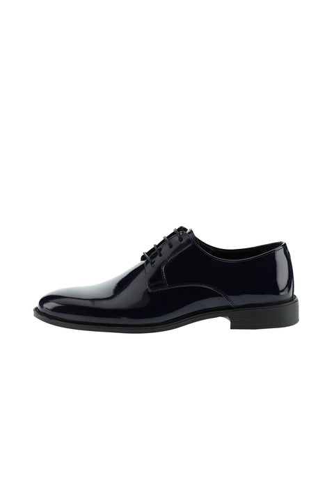 Medium Navy Classic Patent Leather Shoes