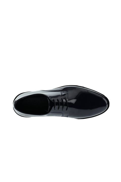 Medium Navy Classic Patent Leather Shoes