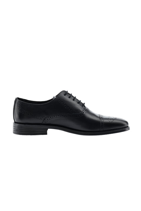 Medium Navy Classic Leather Shoes