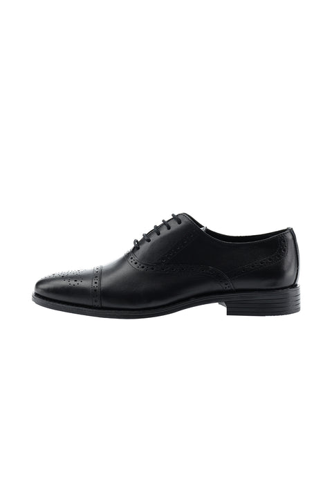 Medium Navy Classic Leather Shoes