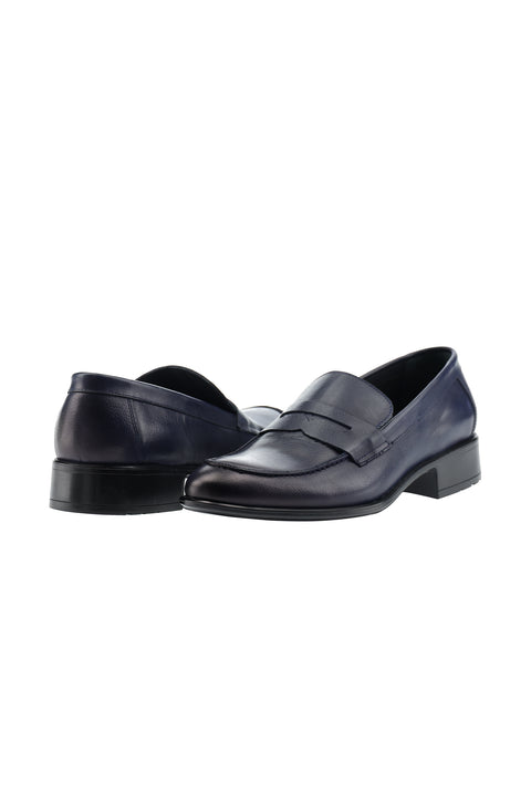 Dark Navy Classic Leather Shoes