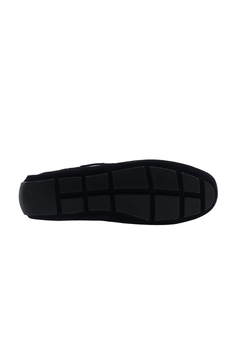 Dark Navy Suede Casual Loafer Shoes