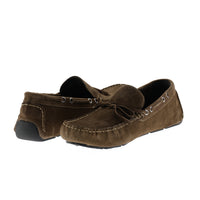 Dark Brown Suede Casual Loafer Shoes