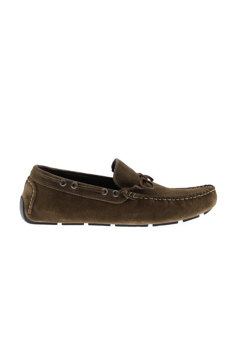 Dark Brown Suede Casual Loafer Shoes