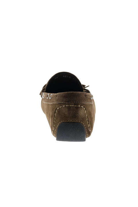 Dark Brown Suede Casual Loafer Shoes
