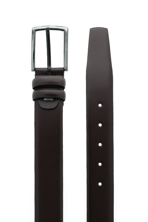 Dark Brown Classic Leather Belt