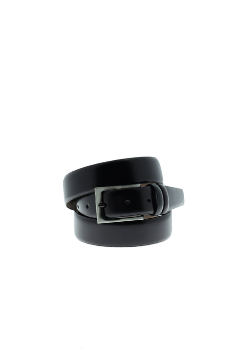Black Classic Leather Belt