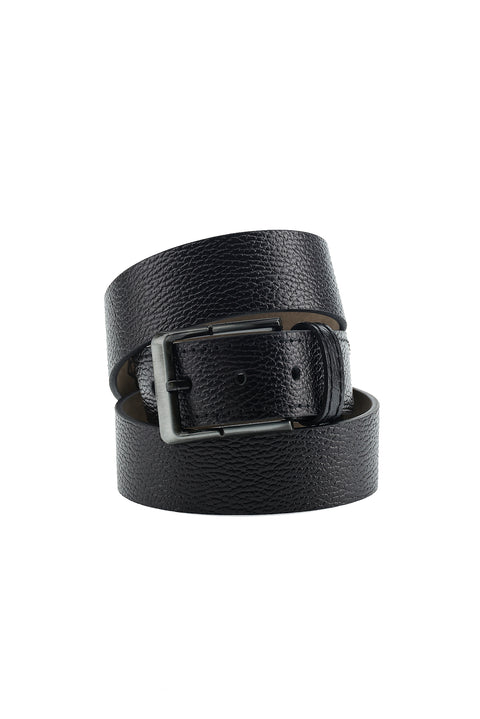 Black Sport Leather Belt