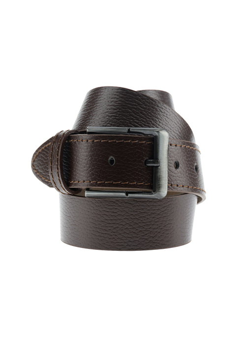 Dark Brown Sport Leather Belt