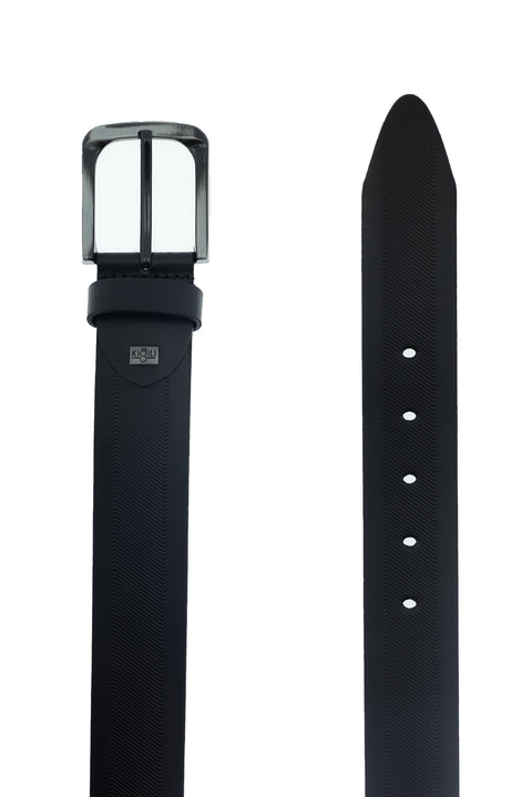 Black Sport Leather Belt