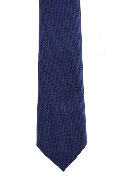Medium Navy Blue 2-Piece Tie and Pocket Square Set