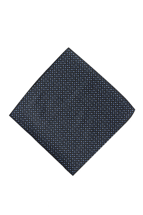 Medium Navy Blue 2-Piece Tie & Pocket Square Set