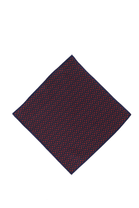 Red 3-Piece Tie, Pocket Square & Bracelet Set