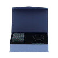 Emerald Green 3-Piece Tie, Pocket Square & Bracelet Set