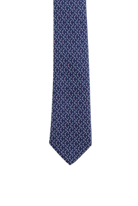 Light Navy Blue 3-Piece Tie, Pocket Square & Bracelet Set