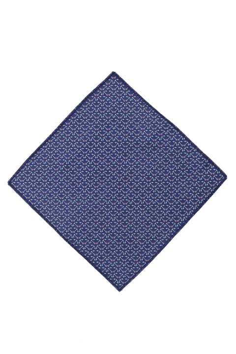 Light Navy Blue 3-Piece Tie, Pocket Square & Bracelet Set