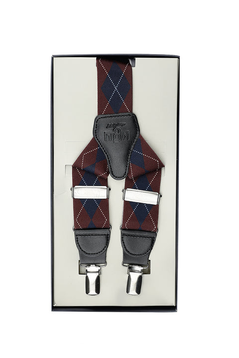 Wine Burgundy Patterned Trouser Hangers