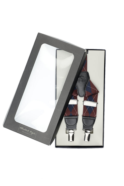Wine Burgundy Patterned Trouser Hangers