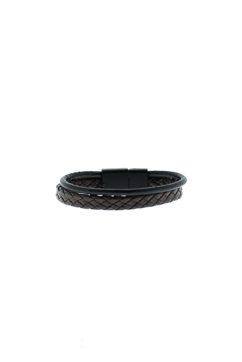 Medium Brown Leather Bracelet