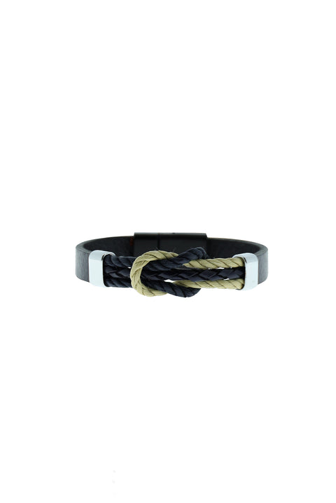 Black Leather Bracelet