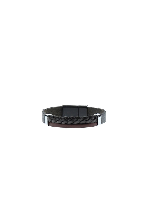 Dark Navy Leather Bracelet