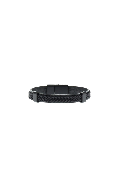 Black Leather Bracelet