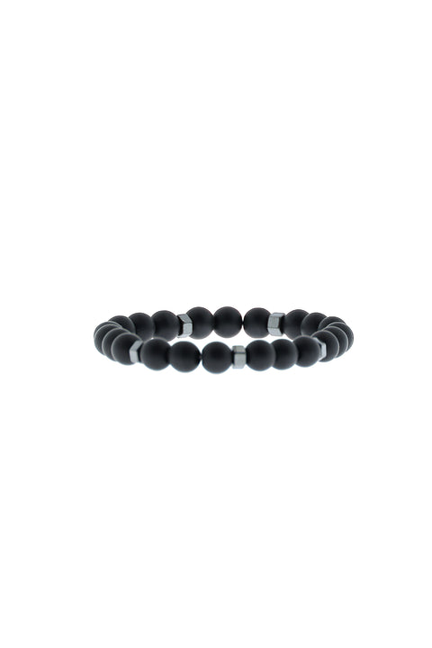 Black Bead Bracelet