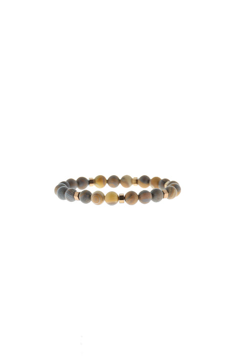 Medium Brown Bead Bracelet