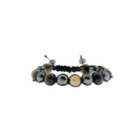 Dark Anthracite Natural Stone Bracelet