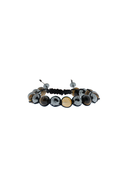 Dark Anthracite Natural Stone Bracelet