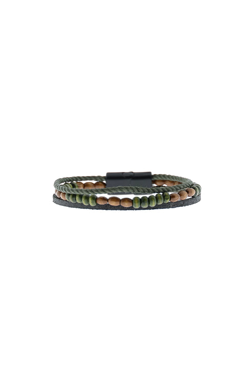 Medium Brown Bead Bracelet