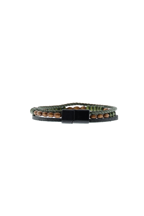 Medium Brown Bead Bracelet