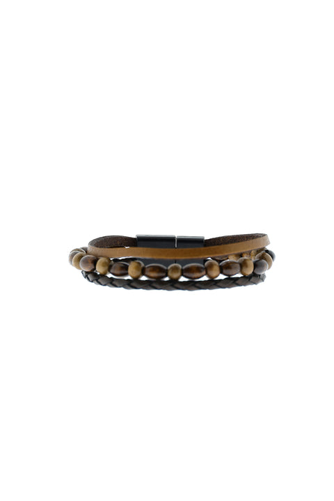 Medium Brown Bead Bracelet